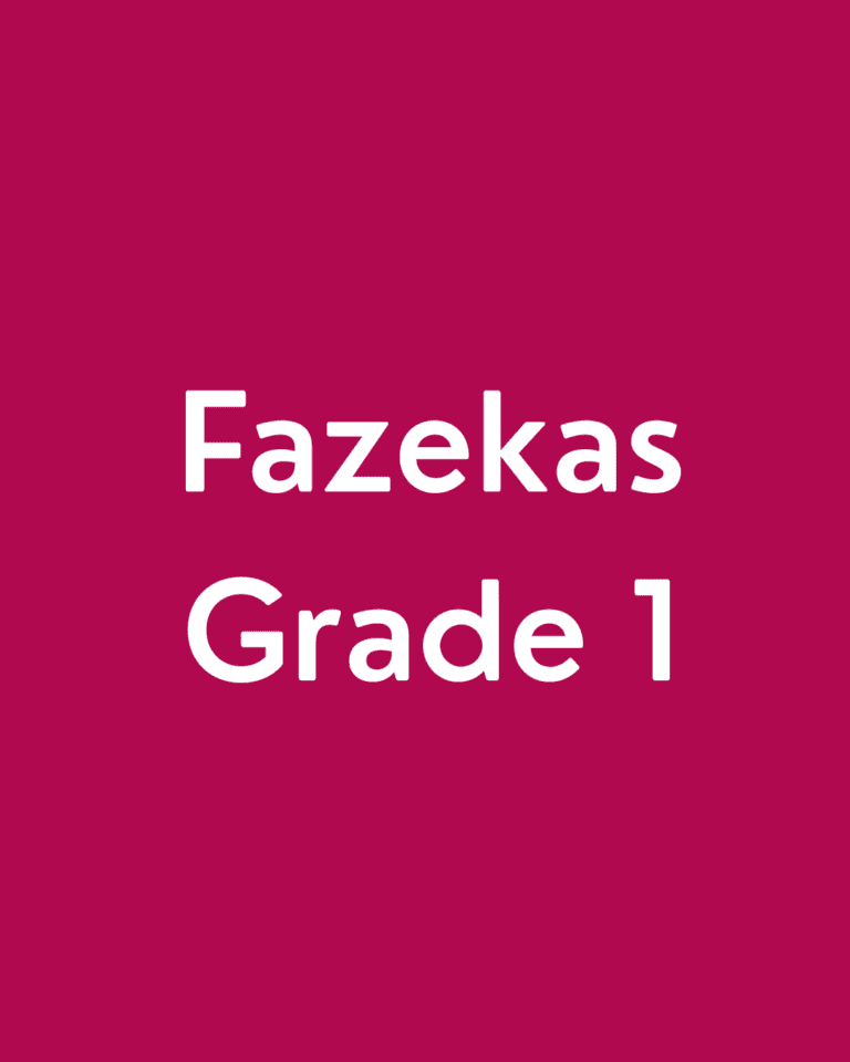 Fazekas grade 1