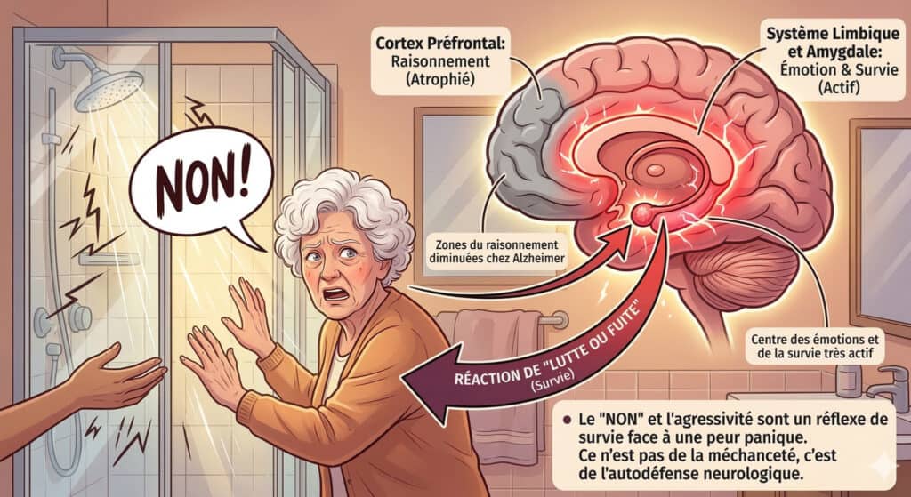 causes des refus et agressivité alzheimer