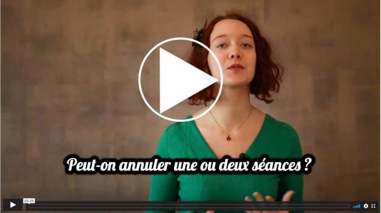 Peut-on annuler une ou plusieurs séances ?
