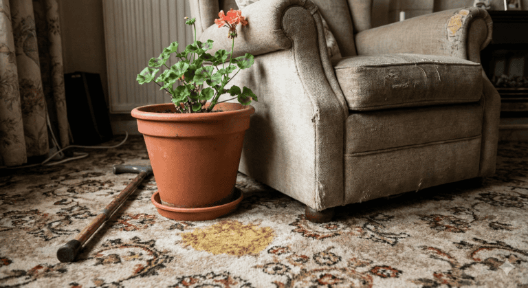 urine partout pot de fleur alzheimer